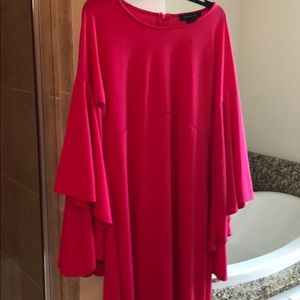 Got pink dress with flare out arms